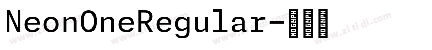 NeonOneRegular字体转换