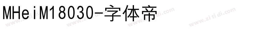 MHeiM18030字体转换