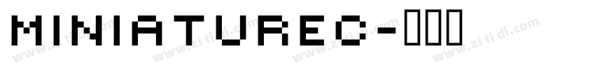 MiniatureC字体转换