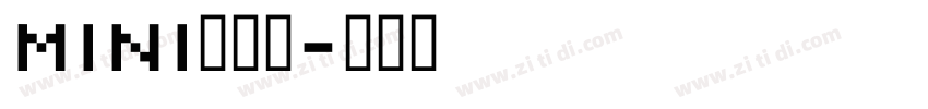 mini粗萌体字体转换