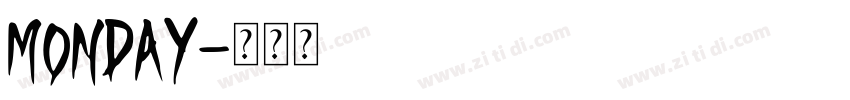 monday字体转换