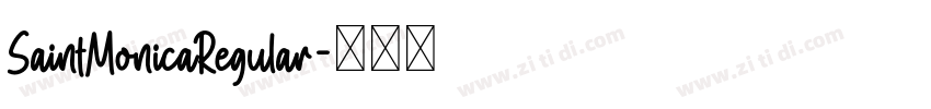 SaintMonicaRegular字体转换