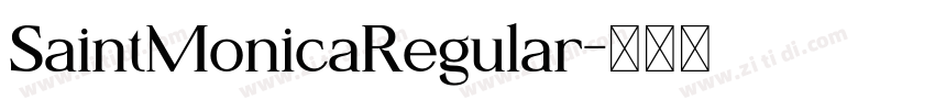 SaintMonicaRegular字体转换