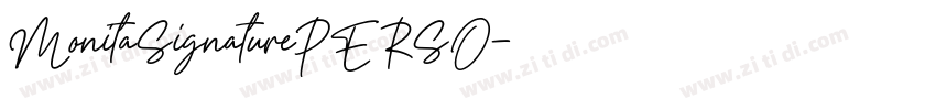 MonitaSignaturePERSO字体转换