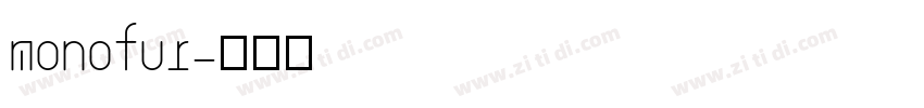 monofur字体转换