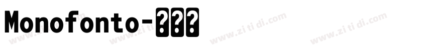 Monofonto字体转换