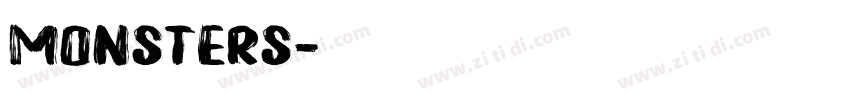 monsters字体转换