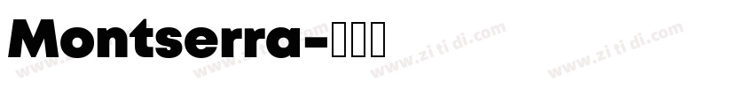 Montserra字体转换