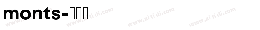 monts字体转换
