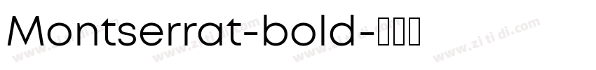 Montserrat-bold字体转换