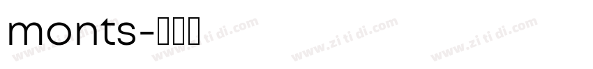 monts字体转换