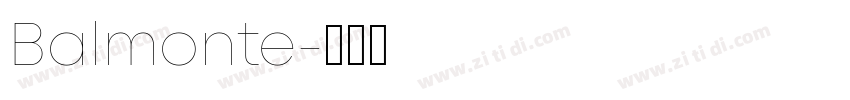 Balmonte字体转换