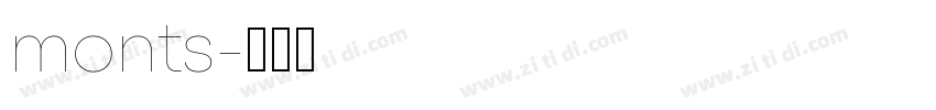 monts字体转换
