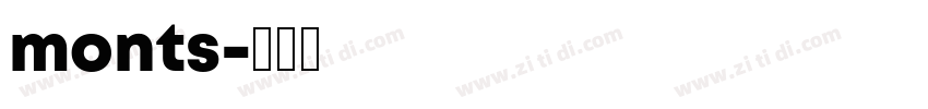 monts字体转换