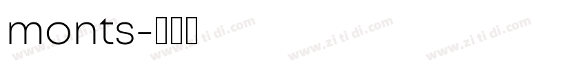 monts字体转换