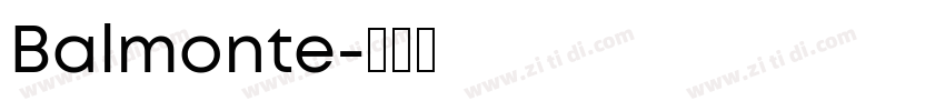 Balmonte字体转换