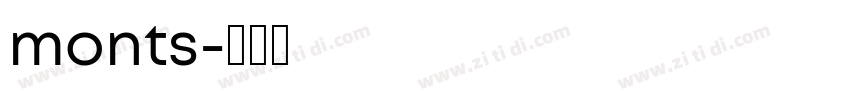 monts字体转换