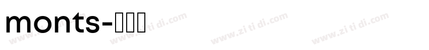 monts字体转换