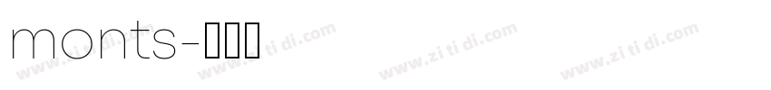 monts字体转换
