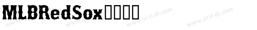 MLBRedSox字体转换