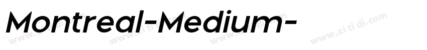 Montreal-Medium字体转换
