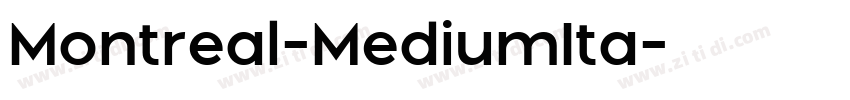Montreal-MediumIta字体转换