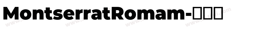 MontserratRomam字体转换