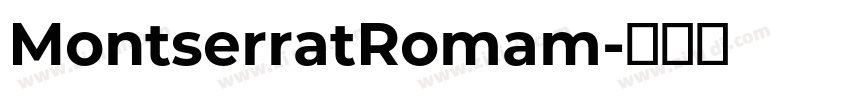 MontserratRomam字体转换