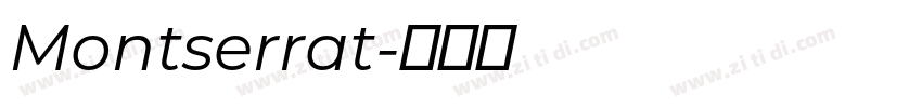 Montserrat字体转换