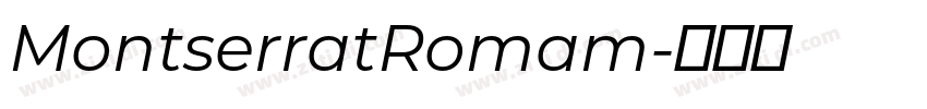 MontserratRomam字体转换