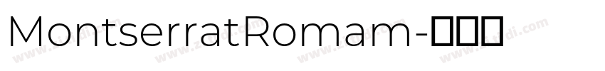 MontserratRomam字体转换