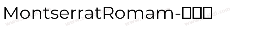 MontserratRomam字体转换