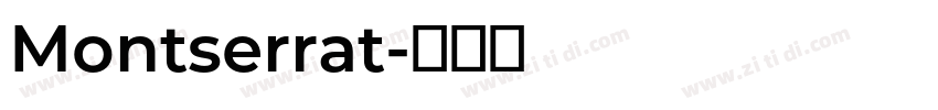Montserrat字体转换