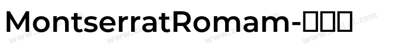 MontserratRomam字体转换