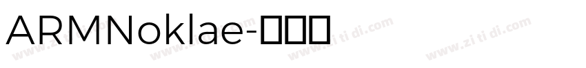 ARMNoklae字体转换