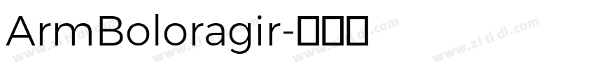 ArmBoloragir字体转换