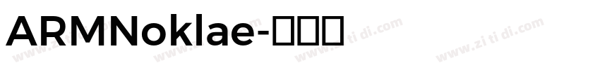 ARMNoklae字体转换