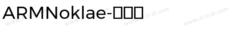 ARMNoklae字体转换