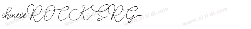 chineseROCKSRG字体转换
