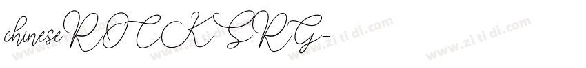 chineseROCKSRG字体转换
