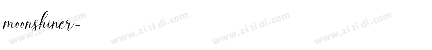 moonshiner字体转换