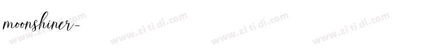 moonshiner字体转换