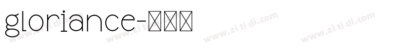 gloriance字体转换