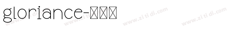 gloriance字体转换