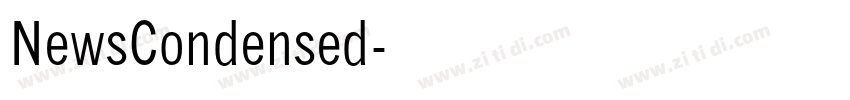 NewsCondensed字体转换