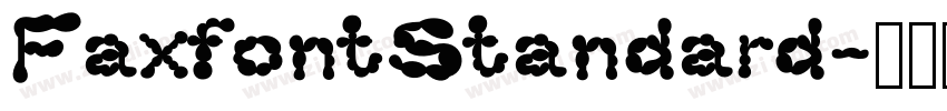 FaxfontStandard字体转换