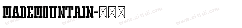 MADEMountain字体转换