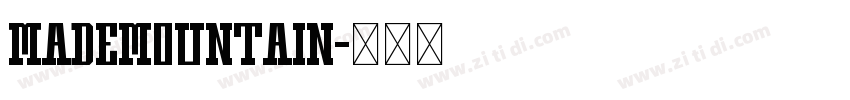 MADEMountain字体转换