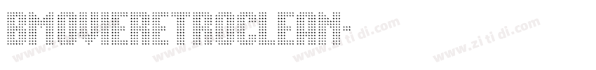 BMovieRetroClean字体转换