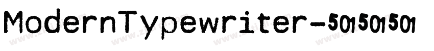 ModernTypewriter字体转换